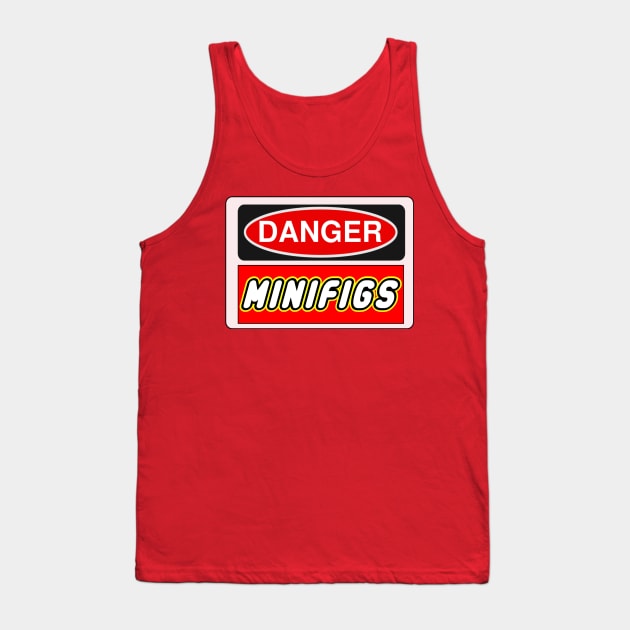 Danger Minifigs Sign Tank Top by ChilleeW